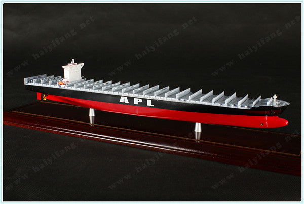 APL 35cm shipping container ship model and case