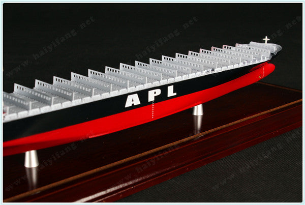 APL 35cm shipping container ship model and case