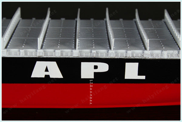 APL 35cm shipping container ship model and case