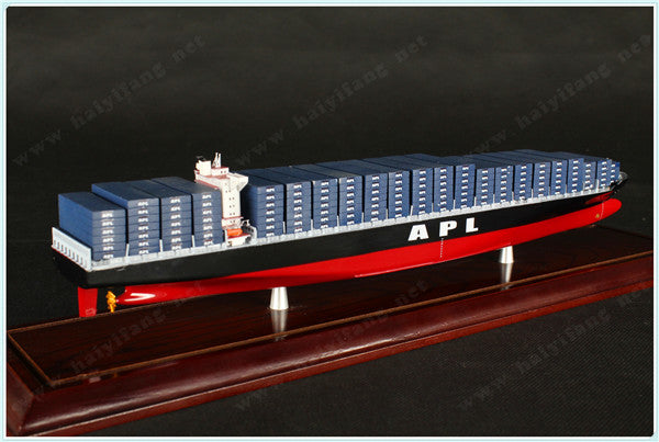 APL 35cm shipping container ship model and case