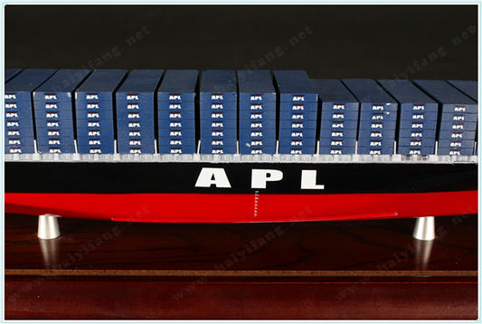 APL 35cm shipping container ship model and case