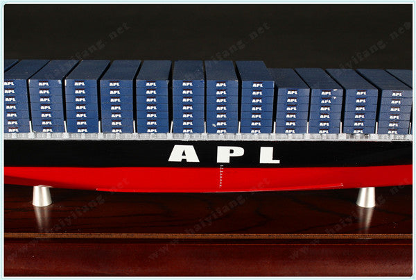 APL 35cm shipping container ship model and case