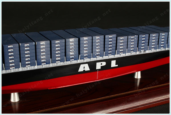 APL 35cm shipping container ship model and case