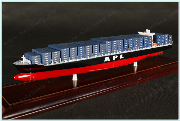 APL 35cm shipping container ship model and case