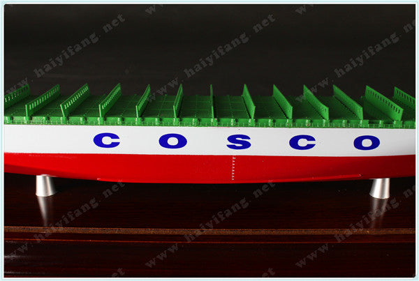 COCSO shipping container ship model with base and case