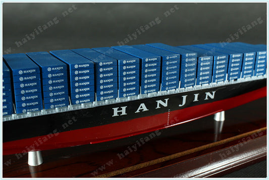 Hanjin 35cm shipping container ship model