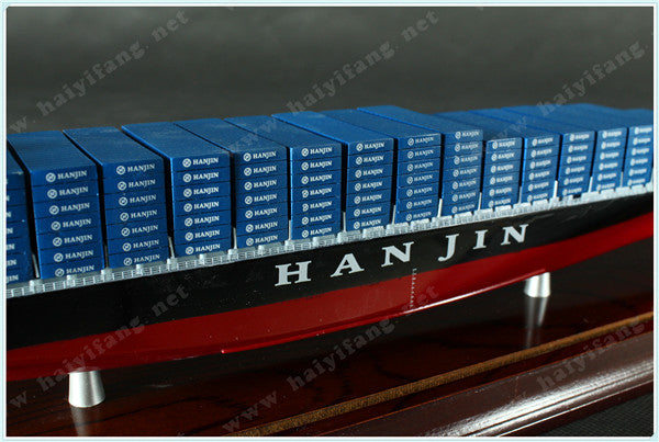 Hanjin 35cm shipping container ship model