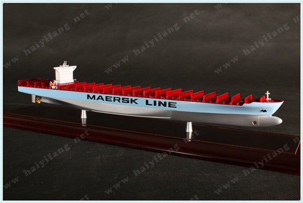 MAERSK shipping container ship model at 1:1000