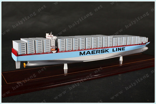 MAERSK shipping container ship model at 1:1000