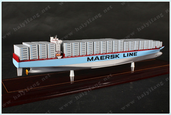 MAERSK shipping container ship model at 1:1000