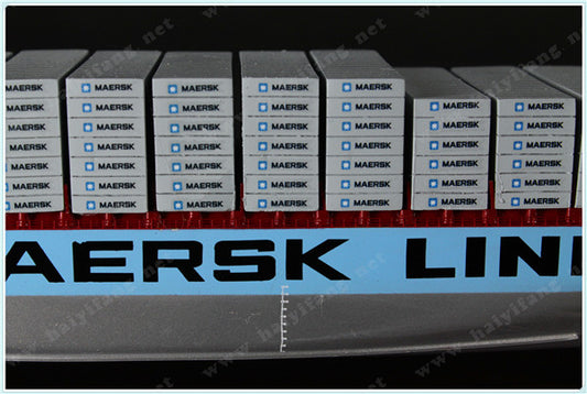 MAERSK shipping container ship model at 1:1000