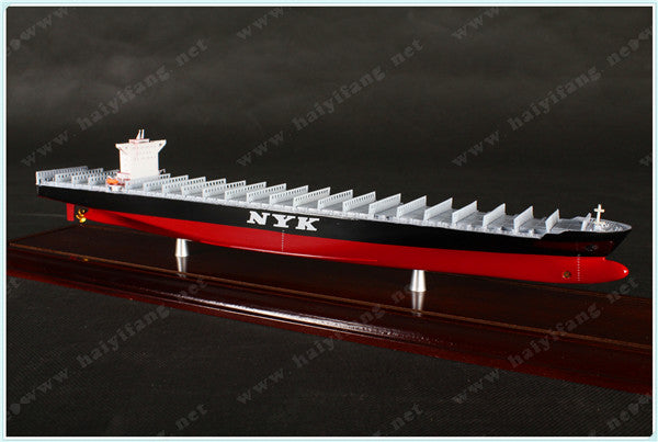 NYK 35cm shipping container ship model and case