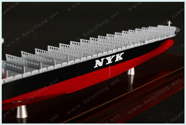 NYK 35cm shipping container ship model and case