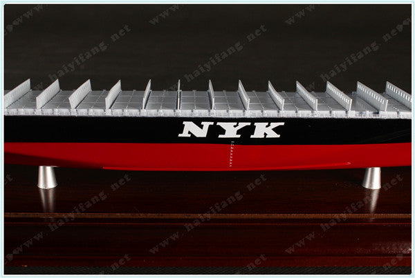 NYK 35cm shipping container ship model and case