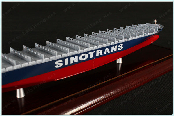 SINOTRANS shipping container ship model with base