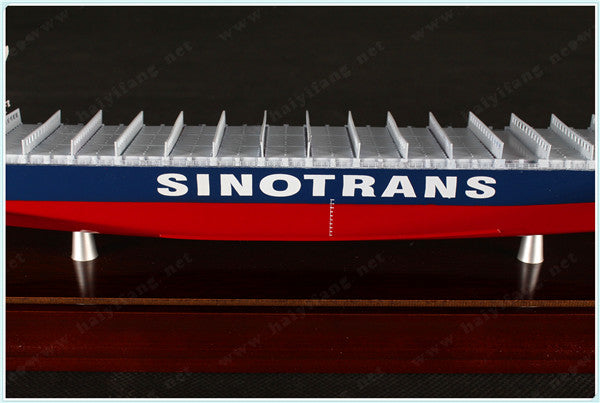 SINOTRANS shipping container ship model with base
