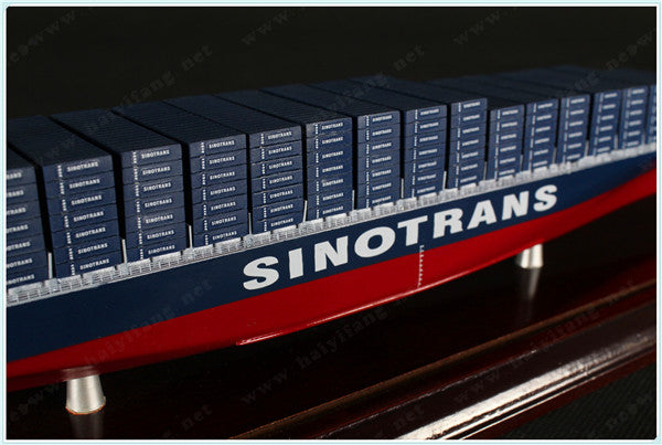 SINOTRANS  shipping container ship model with base