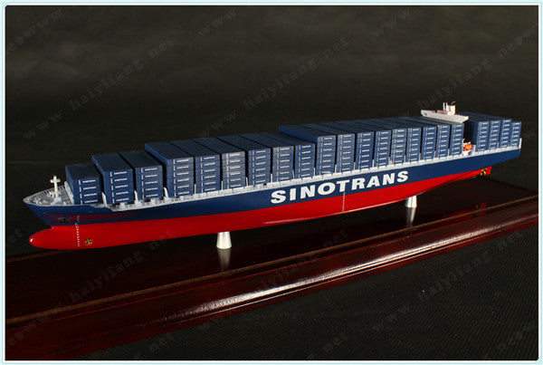 SINOTRANS shipping container ship model with base