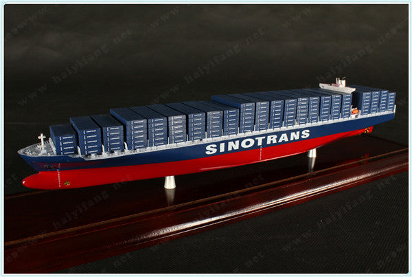 SINOTRANS  shipping container ship model with base