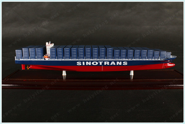 SINOTRANS shipping container ship model with base