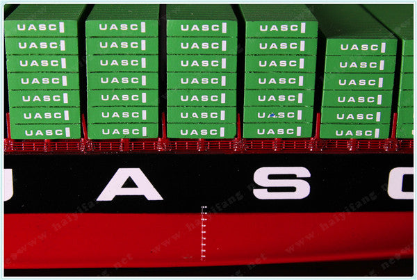 UASC 35cm shipping container ship model and case
