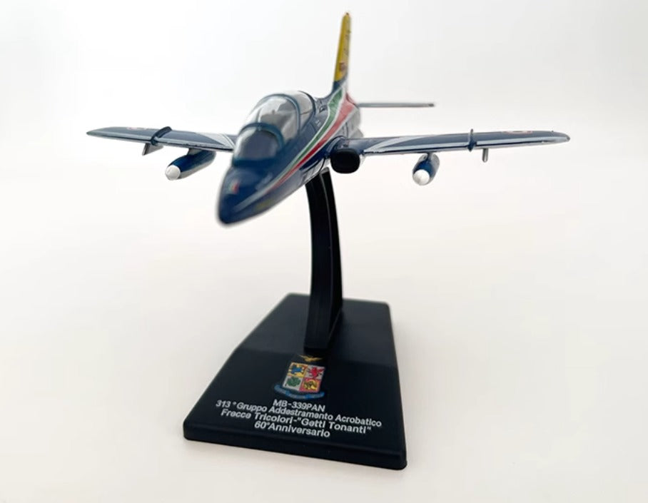 1-100 Fiat G-91YItalian alloy aircraft model MB-339PAN fighter
