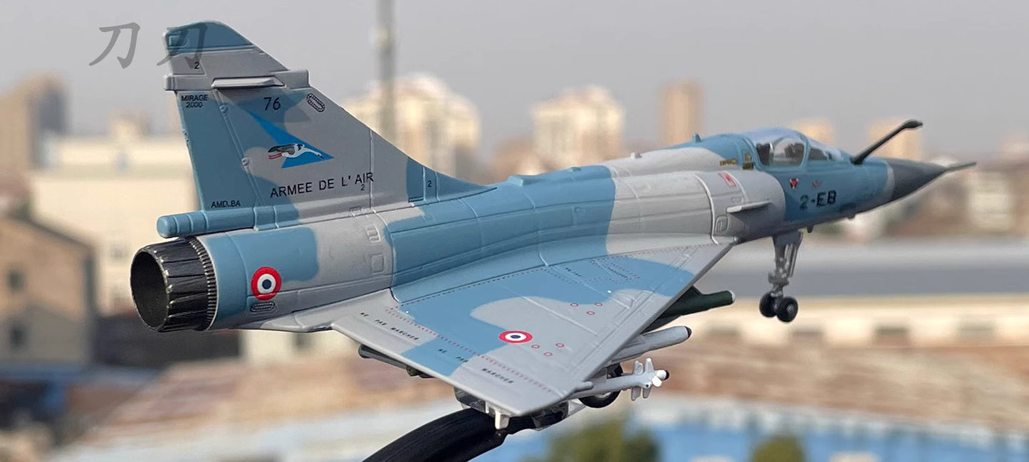1-100 French Air Force Mirage 2000 Fighter Alloy Aircraft