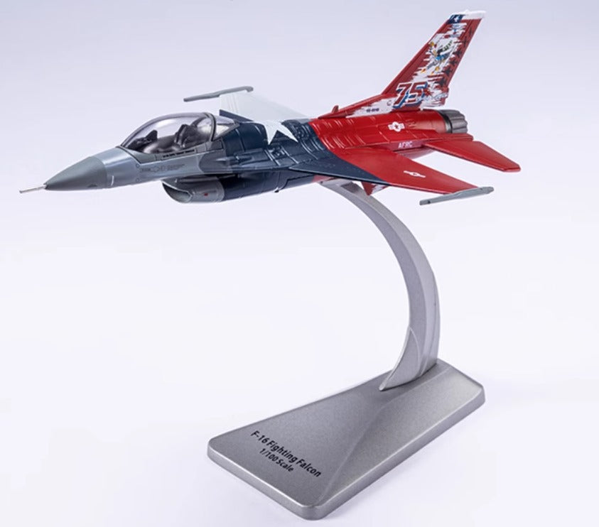 1-100 U.S. Army F-16 Alloy Fighter Model