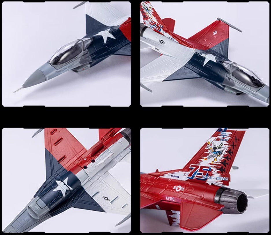 1-100 U.S. Army F-16 Alloy Fighter Model