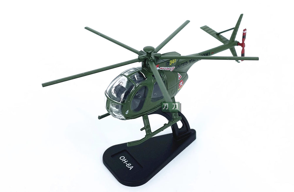 1-100 small-scale American OH-6A helicopter  model alloy