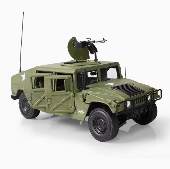 1-18 American Hummer Battlefield Off-Road Jeep Alloy Military Model