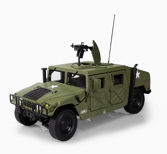 1-18 American Hummer Battlefield Off-Road Jeep Alloy Military Model
