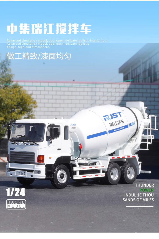 J6 1-24 scale Alloy model Cement Mixer truck (Copy)