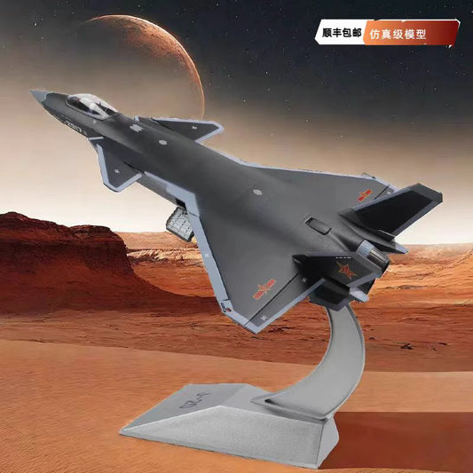 1-48 fighter model J20 stealth aircraft model alloy
