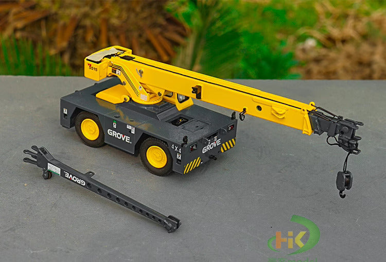 1:50 TWH Gruff Grove Car Crane Alloy Crane Engineering Mechanical Model