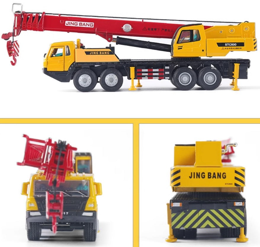 1-50 alloy crane model crane retractable with folding boom.