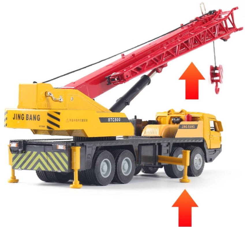 1-50 alloy crane model crane retractable with folding boom.