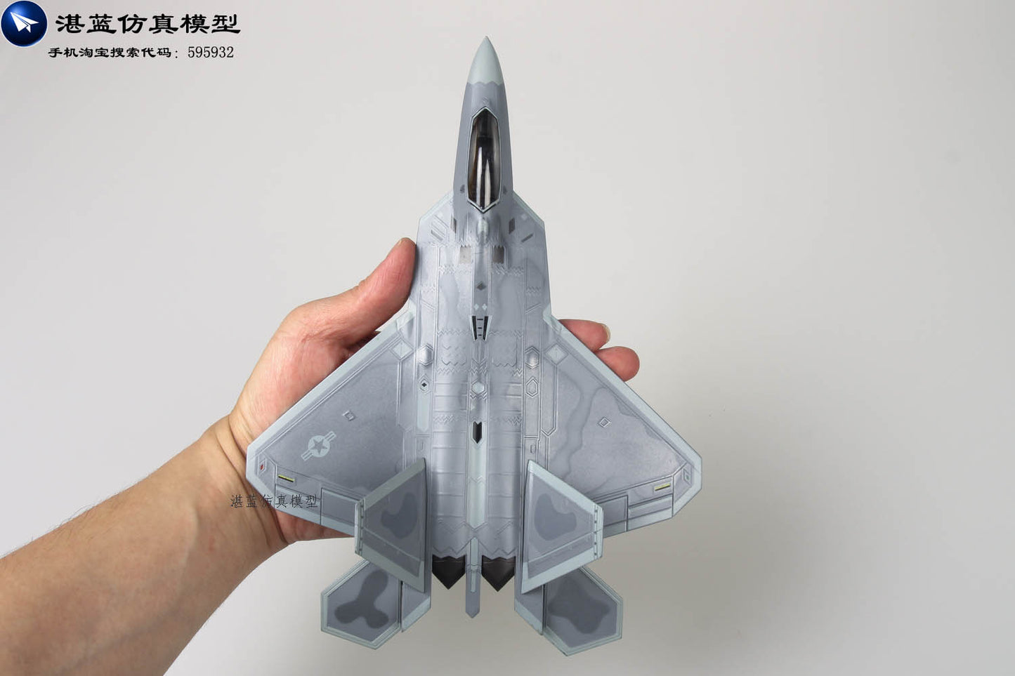 1-72 AF1 American F-22 Raptor jet alloy model
