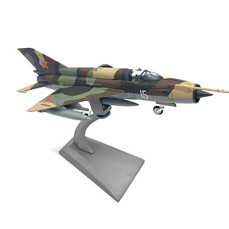 1-72 Soviet classic fighter MiG-21Mig-21 simulation alloy aircraft model finished model