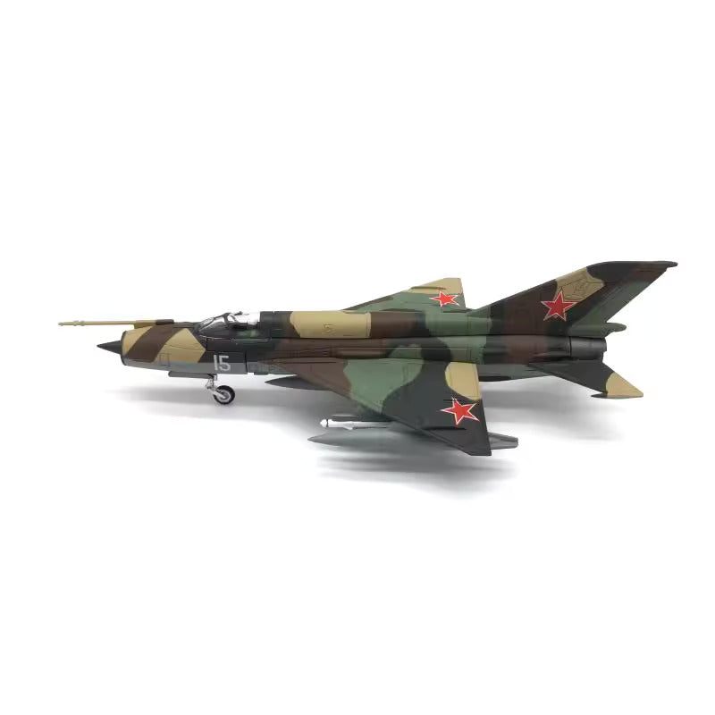 1-72 Soviet classic fighter MiG-21Mig-21 simulation alloy aircraft model finished model