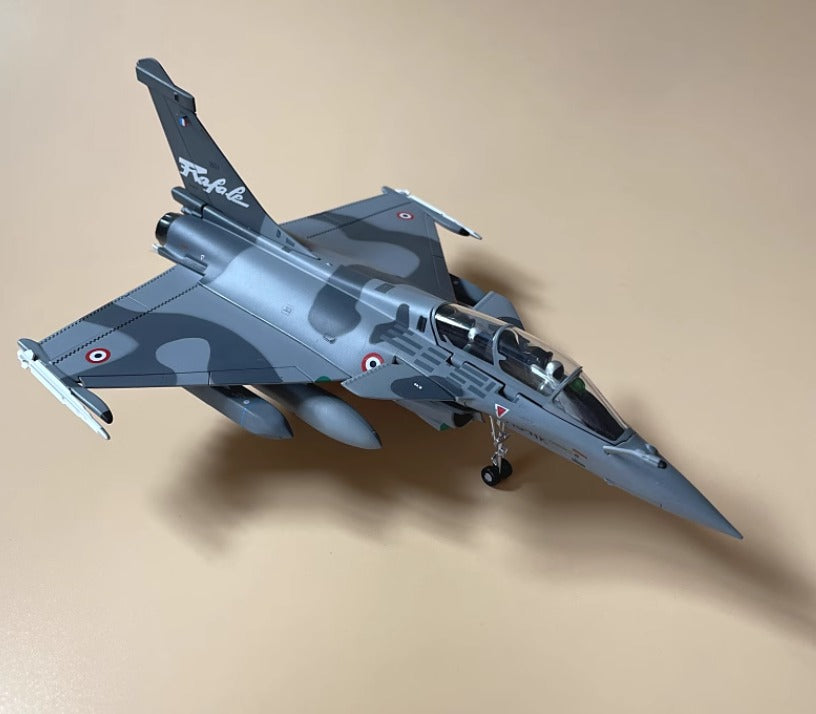 1-72 French Air Force Rafale Rafale B two-seat simulation alloy camouflage fighter model
