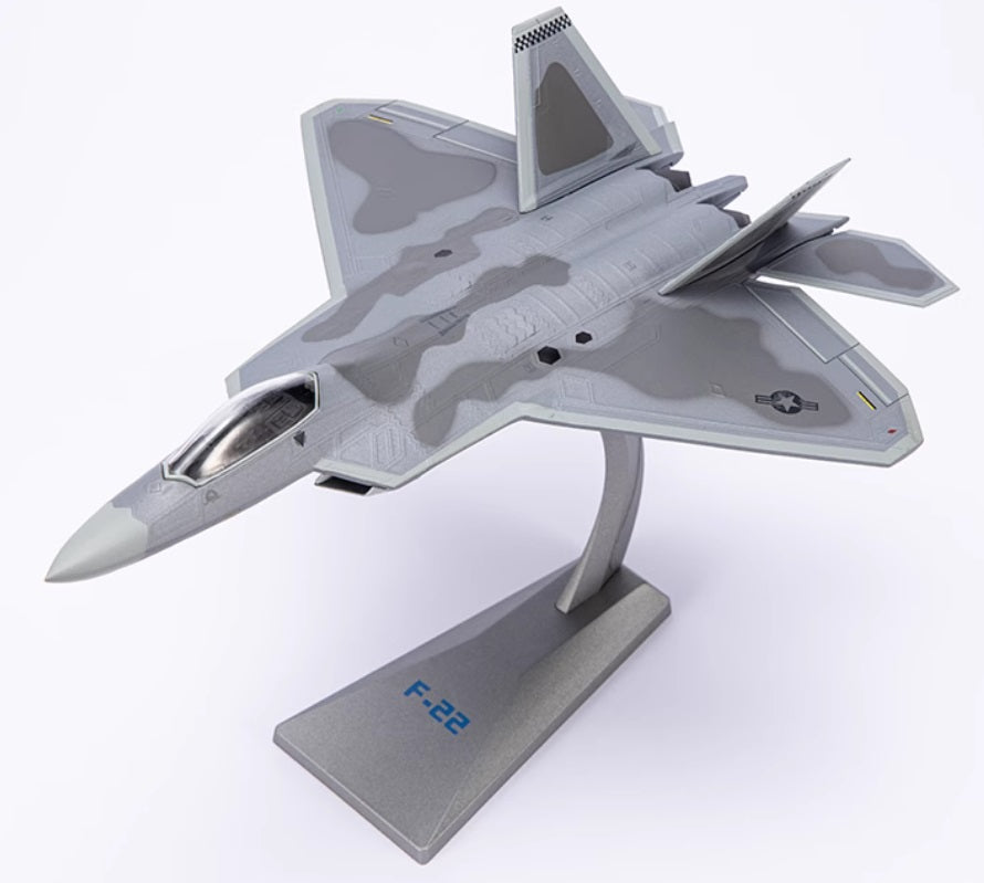 172 F22 stealth fighter alloy model American F22 Raptor
