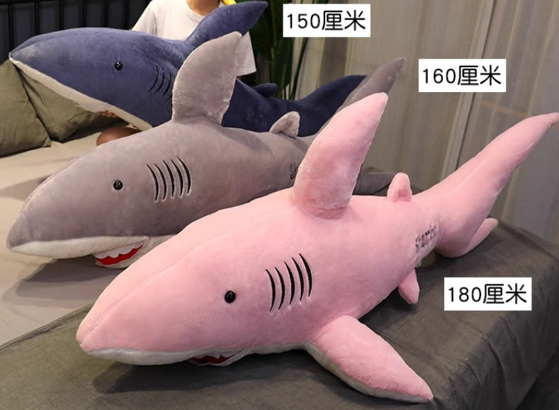 Blue stuffed shark  1.8 meter