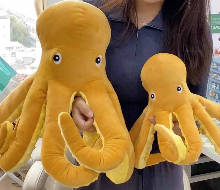 Brown Octopus stuffed animal plush