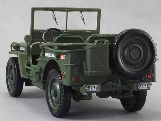 Cadiwell Alloy Military Car Model Vintage WWII Tactical Jeep  1-18
