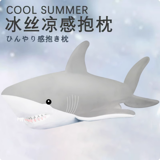 Cute shark water drop pillow
