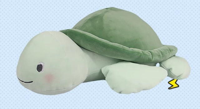 Cute smiling turtle plush doll