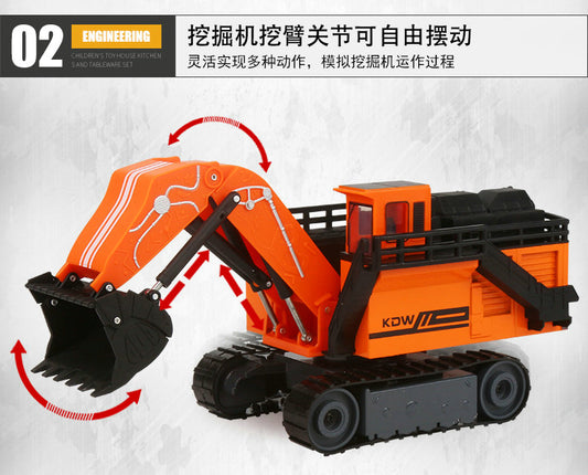Kow excavator alloy model with plastic