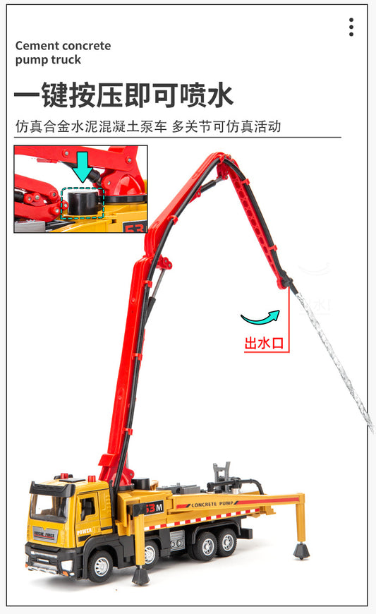 Large alloy concrete pump truck