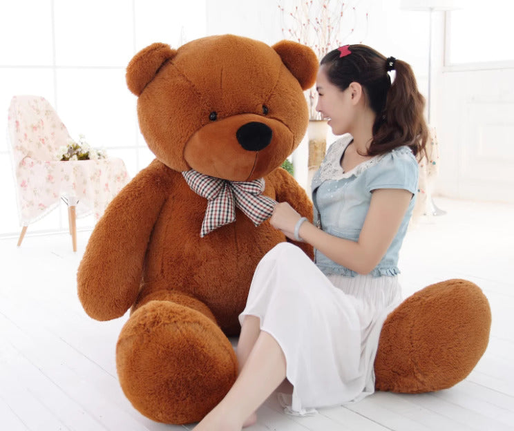 Large teddy bear 1.8 meters tall eyes open